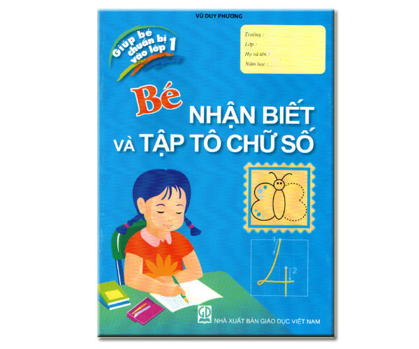 Bé nhận biết và tập tô chữ số