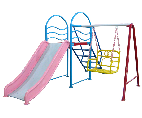 Cầu trượt đơn + xích đu (Xích đu + Cầu trượt mini)