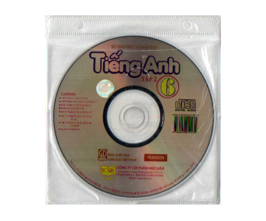 Đĩa CD Tiếng Anh lớp 6 tập 2