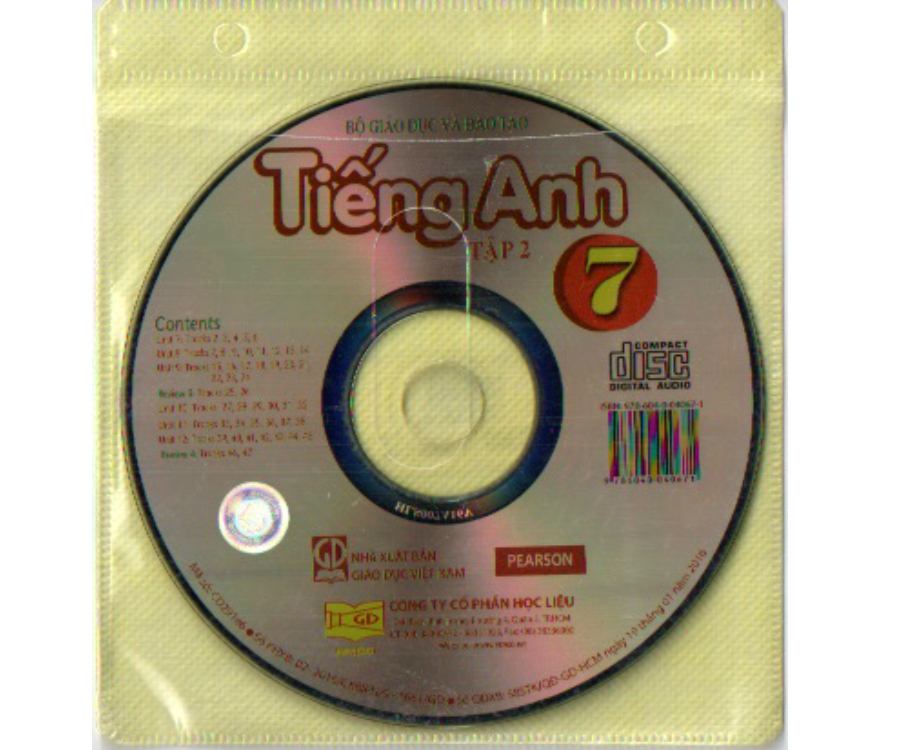 Đĩa CD Tiếng Anh lớp 7 tập 2