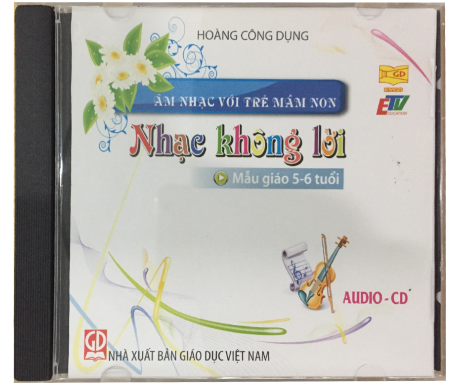 Đĩa Audio CD Nhạc không lời - Mẫu giáo 5-6 tuổi