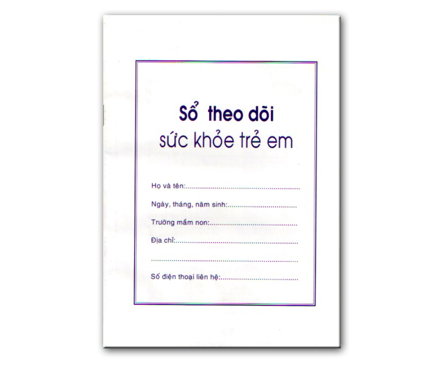 Sổ theo dõi sức khỏe trẻ em